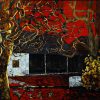 Rustic Essence - Vietnamese Lacquer Painting by Artist Nguyen Binh Son