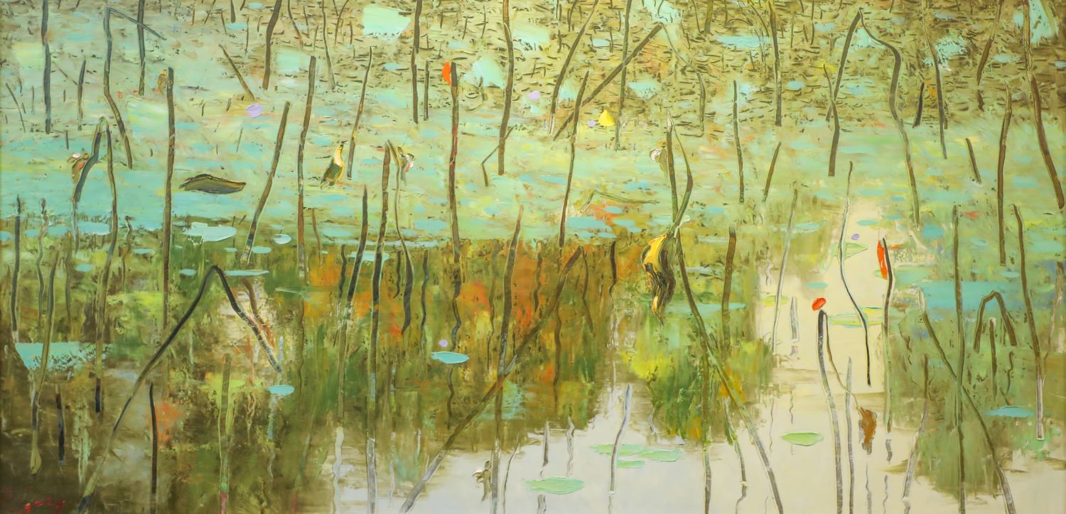 New Season IV - Vietnamese Oil Painting by Artist Dang Dinh Ngo