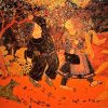 New Sunlight - Vietnamese Lacquer Painting by Artist Ngo Tuan Anh
