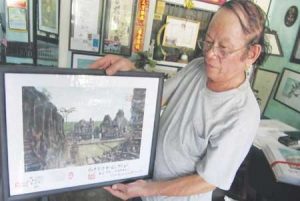 Nhan, 70, completed a collection of 100 water-colour paintings of World Heritage Sites last year.