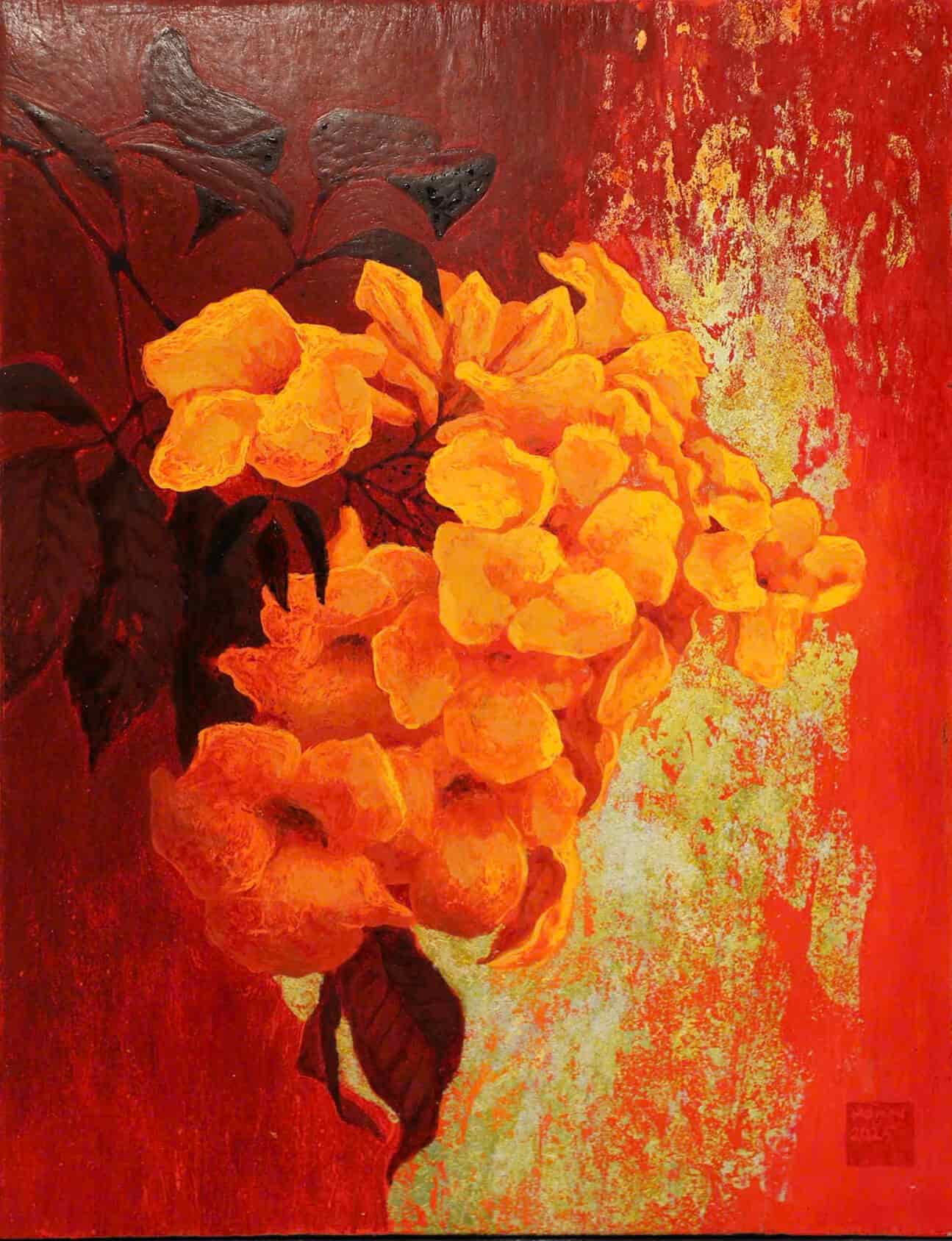 Soft Release II - Lacquer Painting by Artist Hoang Hoan