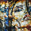 Faces 18 Vietnamese Acrylic Painting by Artist Nguyen Thu Thuy