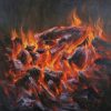 Ardent Flame V - Vietnamese Oil Painting by Artist Lam Xung