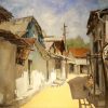 Noon Sunlight - Vietnamese Oil Painting by Artist Lam Duc Manh