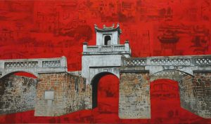 O Quan Chuong Gate - Oil painting by artist Duy Quyen