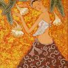 Past Curve XXIII - Vietnamese Lacquer Paintings by Artist Nguyen Duc Huy