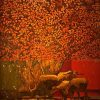 Peace I - Vietnamese Lacquer Painting by Artist Do Khai