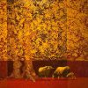Peace II - Vietnamese Lacquer Painting by Artist Do Khai
