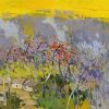 Peaceful Countryside - Vietnamese Oil Painting by Artist Danh Cuong