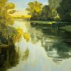 Peaceful Morning - Vietnamese Oil Painting by Artist Dang Dinh Ngo