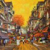 Street IV - Vietnamese Oil Painting by Artist Giap Van Tuan