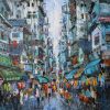 Street V - Vietnamese Oil Painting by Artist Giap Van Tuan