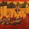Old Ha Long Fishing Village Landscape - Vietnamese Lacquer Painting by Artist Ngo Ba Cong