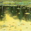 Pond in Autumn VIII Vietnamese oil painiting by artist Dang Dinh Ngo