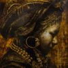 Portrait I - Vietnamese Lacquer Painting by Artist Giap Van Tuan