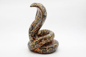 Powerful Snake II - Vietnamese Lacquer Artwork by Artist Nguyen Tan Phat 4