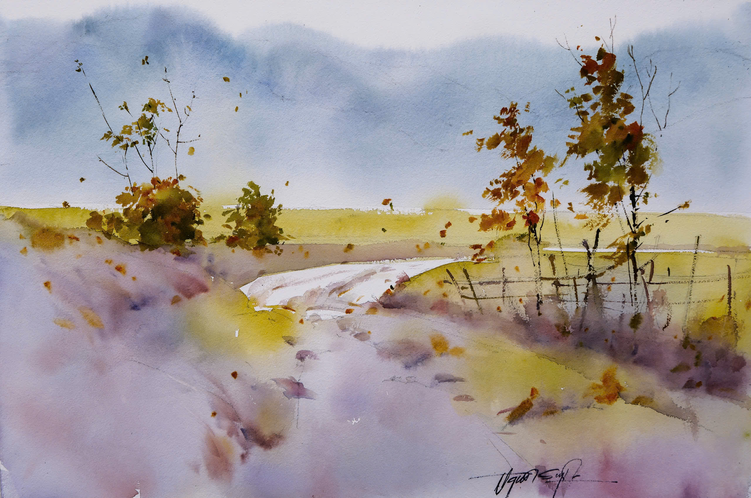 Crossing at Dusk - Artist Dinh Duc