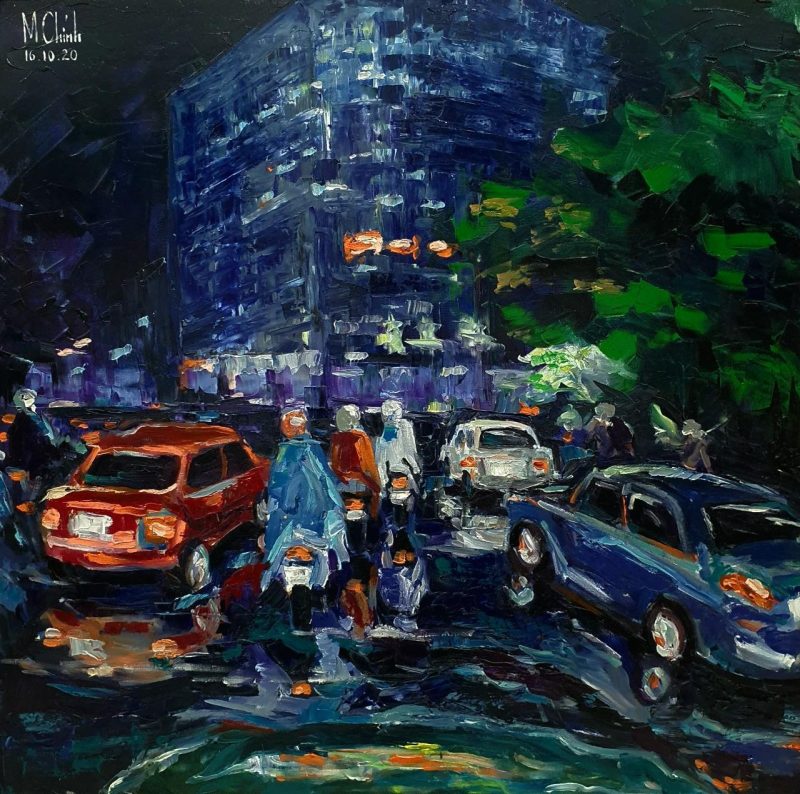 Rainy Street II - Artist Minh Chinh