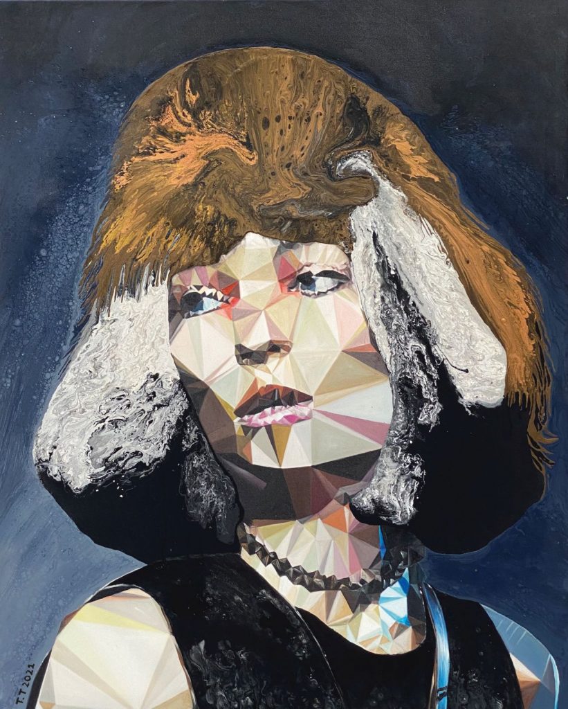 Regret Vietnamese Acrylic Painting by Artist Nguyen Thu Thuy