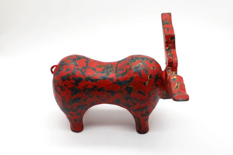 Reindeer II - Vietnamese Lacquer Artworks by Artist Nguyen Tan Phat