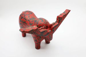 Reindeer II - Vietnamese Lacquer Artworks by Artist Nguyen Tan Phat