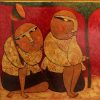 Rhymes I - Vietnam Lacquer Paintings by Artist HT Phuc