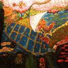 Rhythm - Vietnamese Lacquer Painting by Artist Tran Thieu Nam