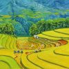 Rice Aroma - Vietnamese Oil Painting by Artist Tran Nam