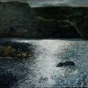 Rocky Mountain Lake - Vietnamese Oil Painting by Artist Mai Thi Kim Uyen