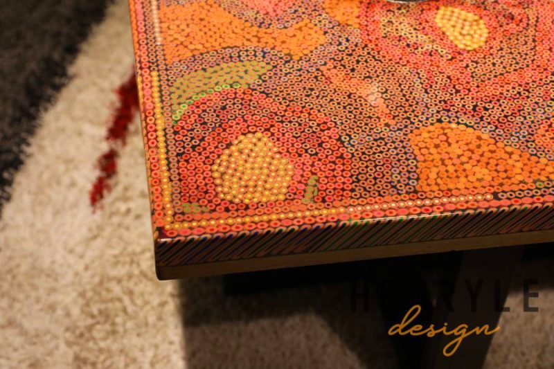 Rose Garden Colored Pencil Coffee Table II 1