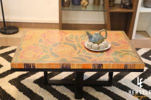 Rose Garden Colored-Pencil Coffee Table III 12