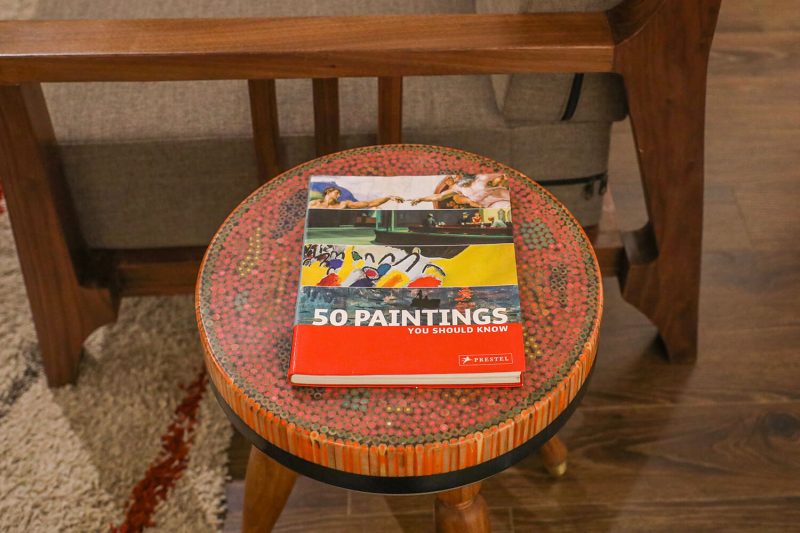 Rose Garden VI Colored-pencil Coffee Table