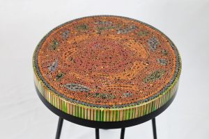 Rose Garden VII Colored-pencil Coffee Table