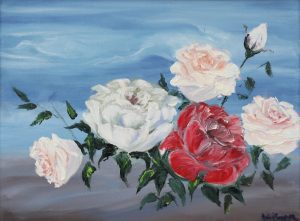 Roses 04 - Exclusive Painting by Le Kuan on Nguyen Art Gallery