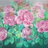 Roses IX - Vietnamese Oil Paintings Flower by Artist An Dang