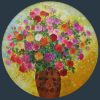 Roses V - Vietnamese Oil Paintings Flower by Artist An Dang