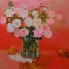 Roses VI - Vietnamese Oil Paintings Flower by Artist An Dang