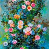Roses XII - Vietnamese Oil Painting Flower by Artist An Dang