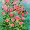 Roses XV - Vietnamese Oil Painting Flower by Artist An Dang