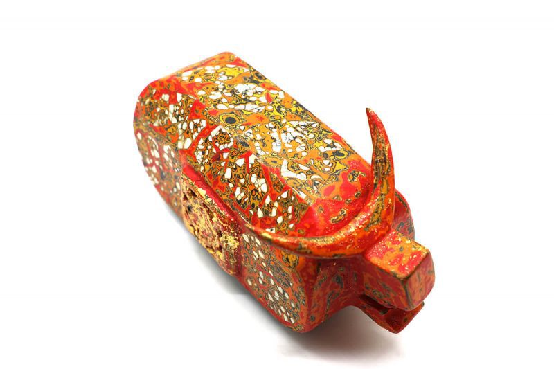 Royal Buffalo - Vietnamese Lacquer Artworks by Artist Nguyen Tan Phat