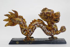 Royal Dragon I - Vietnamese Lacquer Artwork by Artist Nguyen Tan Phat