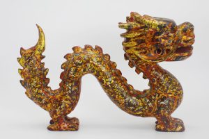 Royal Dragon II - Vietnamese Lacquer Artwork by Artist Nguyen Tan Phat