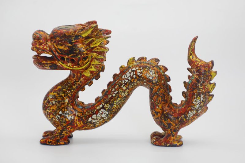 Royal Dragon II - Vietnamese Lacquer Artwork by Artist Nguyen Tan Phat