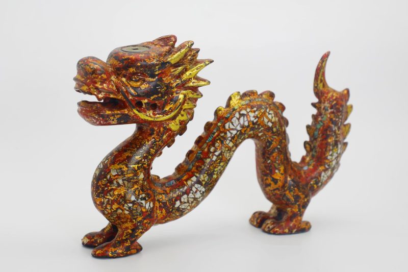 Royal Dragon II - Vietnamese Lacquer Artwork by Artist Nguyen Tan Phat