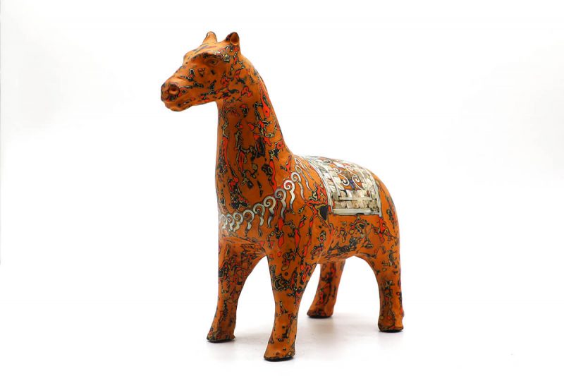 Royal Horse - Vietnamese Lacquer Artworks by Artist Nguyen Tan Phat