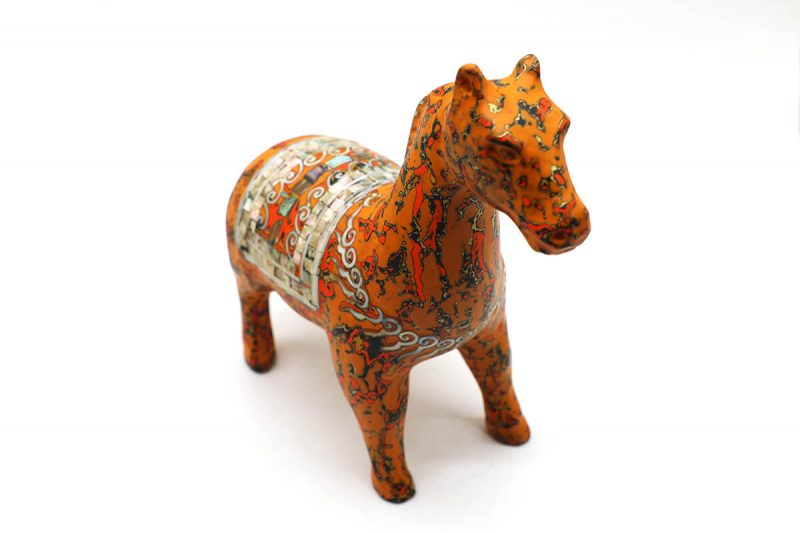 Royal Horse - Vietnamese Lacquer Artworks by Artist Nguyen Tan Phat