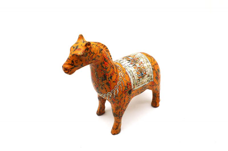 Royal Horse - Vietnamese Lacquer Artworks by Artist Nguyen Tan Phat