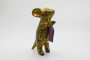 Royal Mouse III - Vietnamese Lacquer Artwork by Artist Nguyen Tan Phat