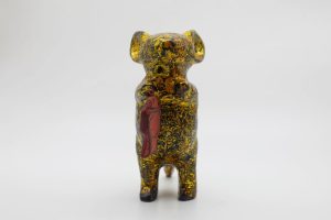 Royal Mouse III - Vietnamese Lacquer Artwork by Artist Nguyen Tan Phat