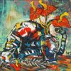 Safe & Sound Spring II - Vietnamese Oil Painting by Artist Le Ngoc Ly